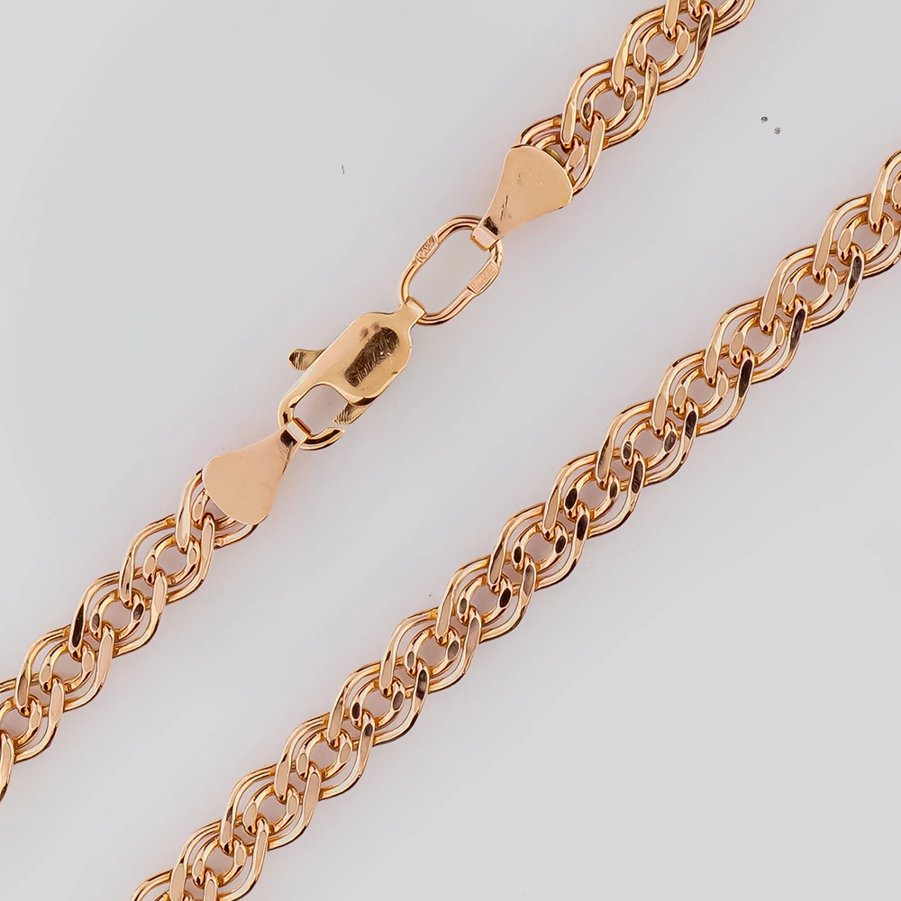 Браслет из красного золота 585 пробы