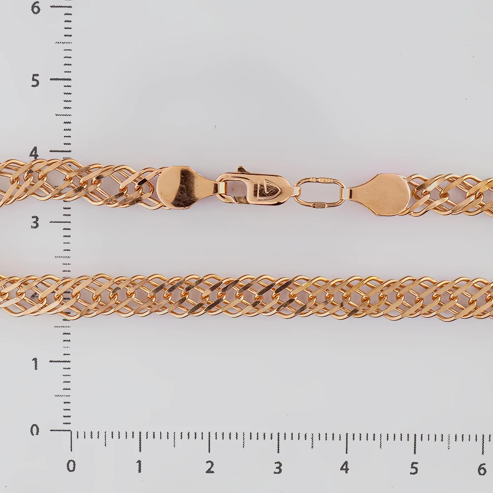 Браслет из красного золота 585 пробы