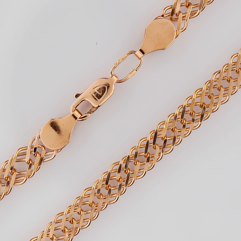 Браслет из красного золота 585 пробы