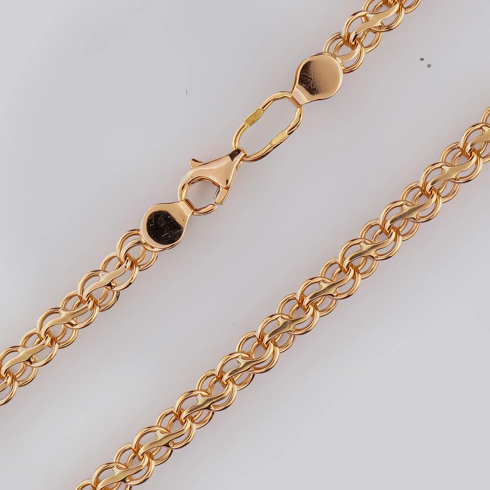 Браслет из красного золота 585 пробы