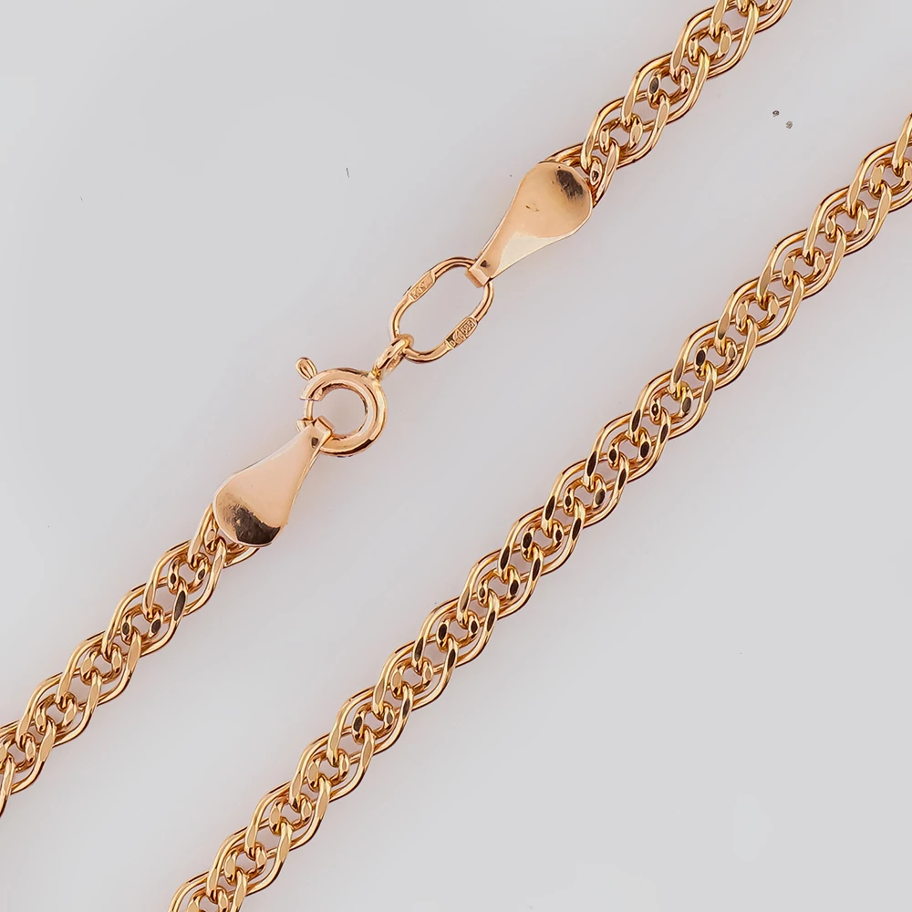 Браслет из красного золота 585 пробы