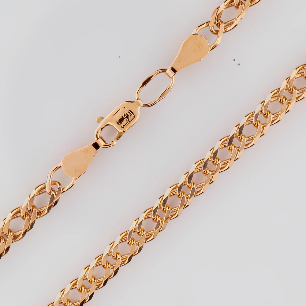 Браслет из красного золота 585 пробы