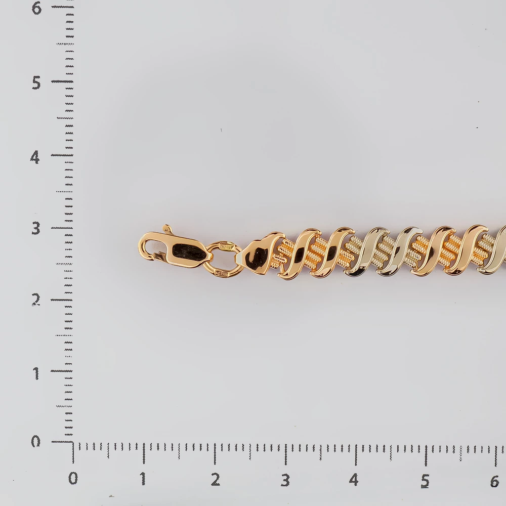 Браслет из красного золота 585 пробы