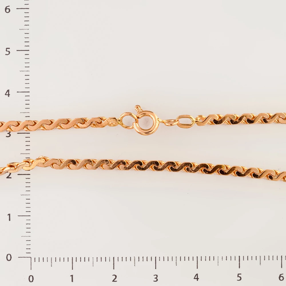 Браслет из красного золота 585 пробы