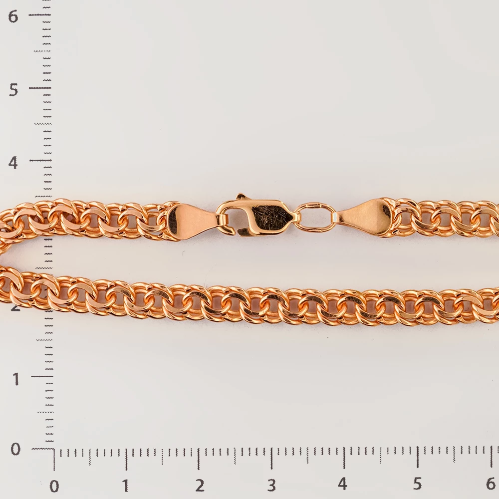 Браслет из красного золота 585 пробы