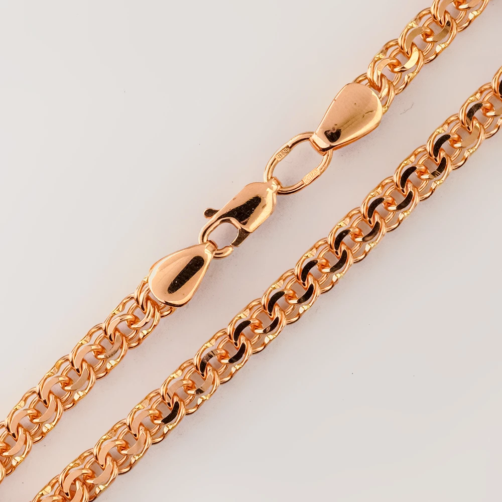 Браслет из красного золота 585 пробы