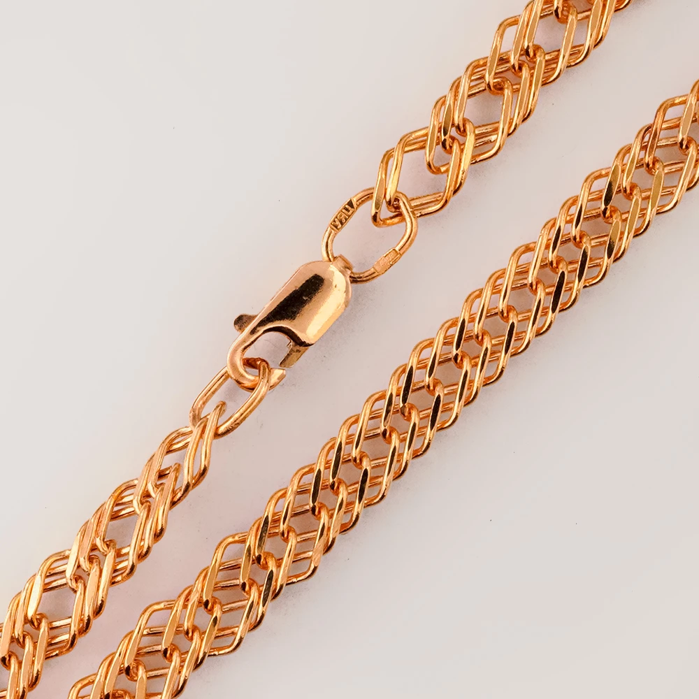 Браслет из красного золота 585 пробы