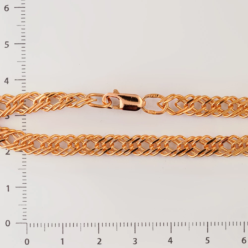 Браслет из красного золота 585 пробы