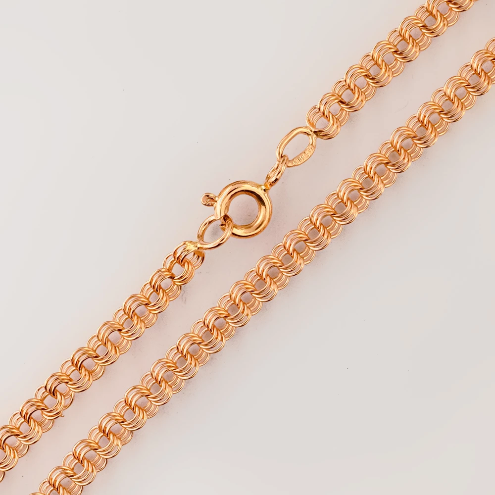 Браслет из красного золота 585 пробы