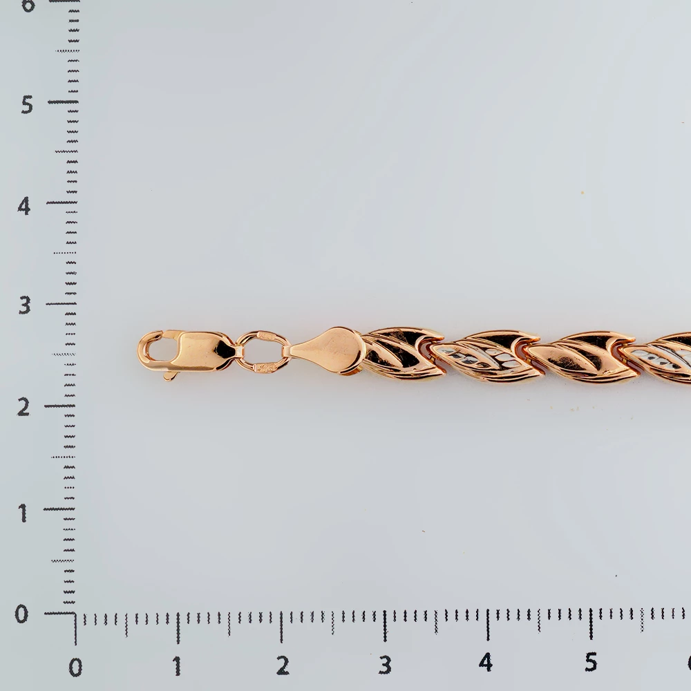 Браслет из красного золота 585 пробы