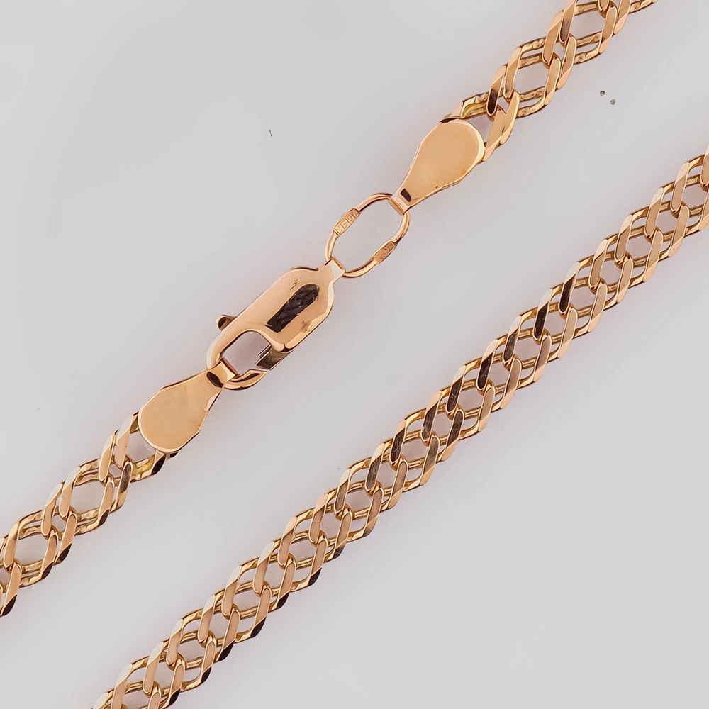 Браслет из красного золота 375 пробы