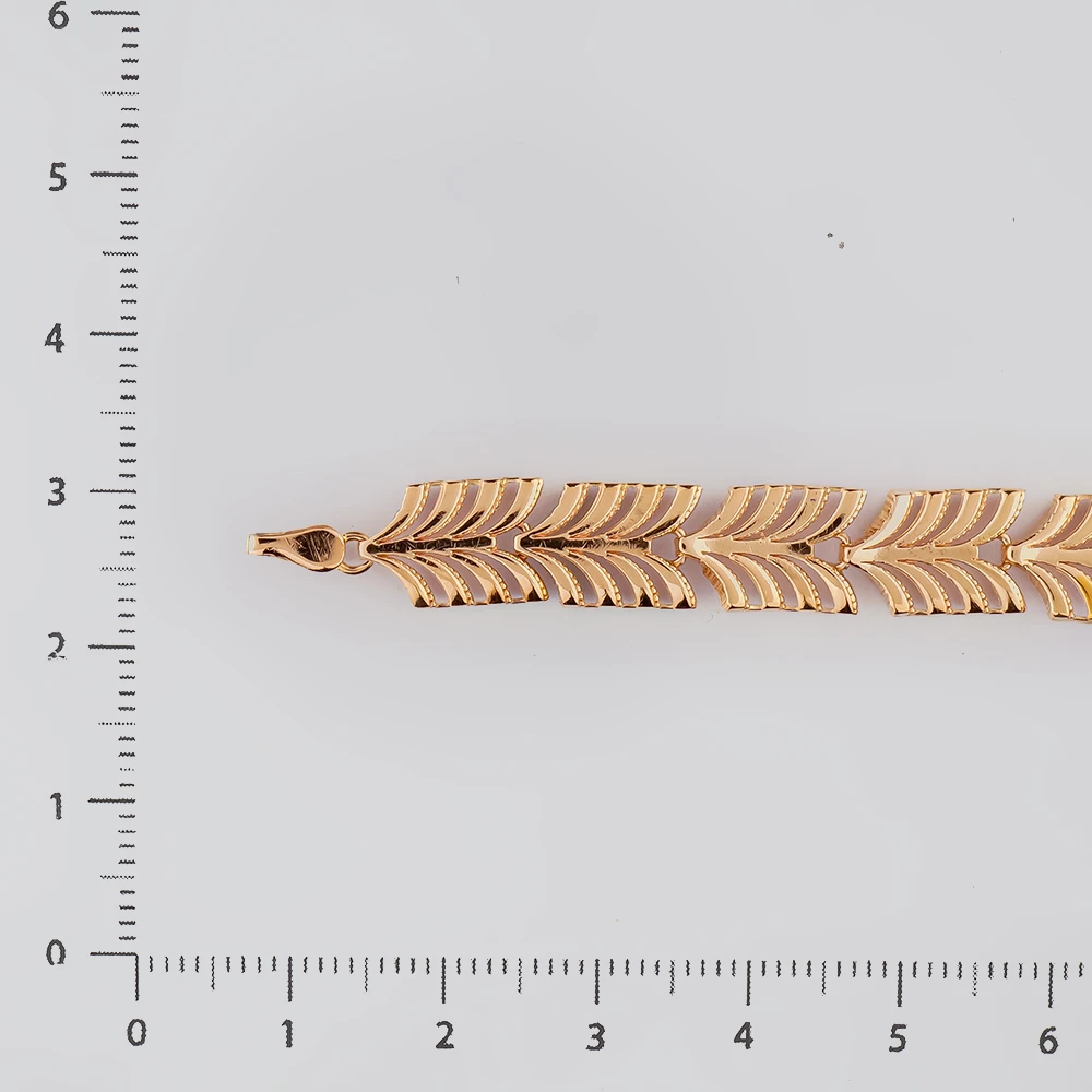 Браслет из красного золота 585 пробы