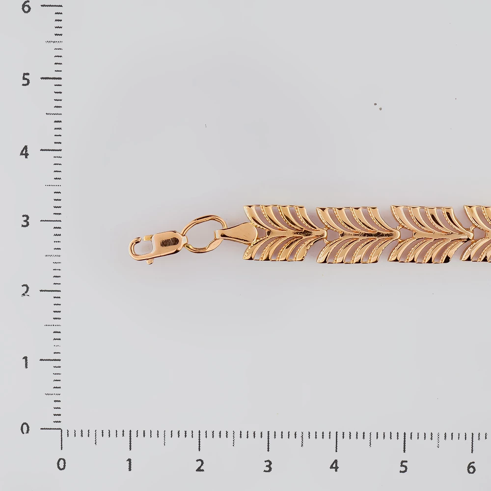 Браслет из красного золота 585 пробы