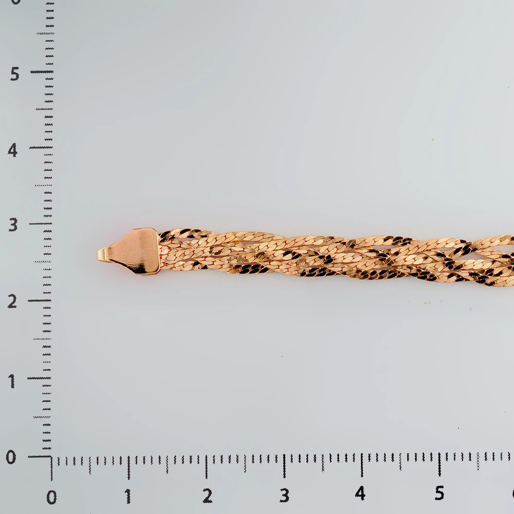 Браслет из красного золота 585 пробы