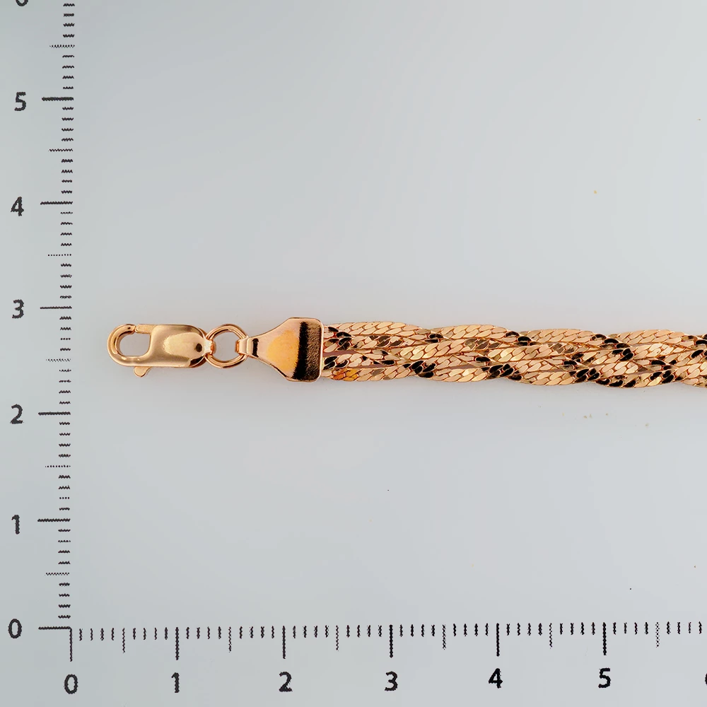 Браслет из красного золота 585 пробы