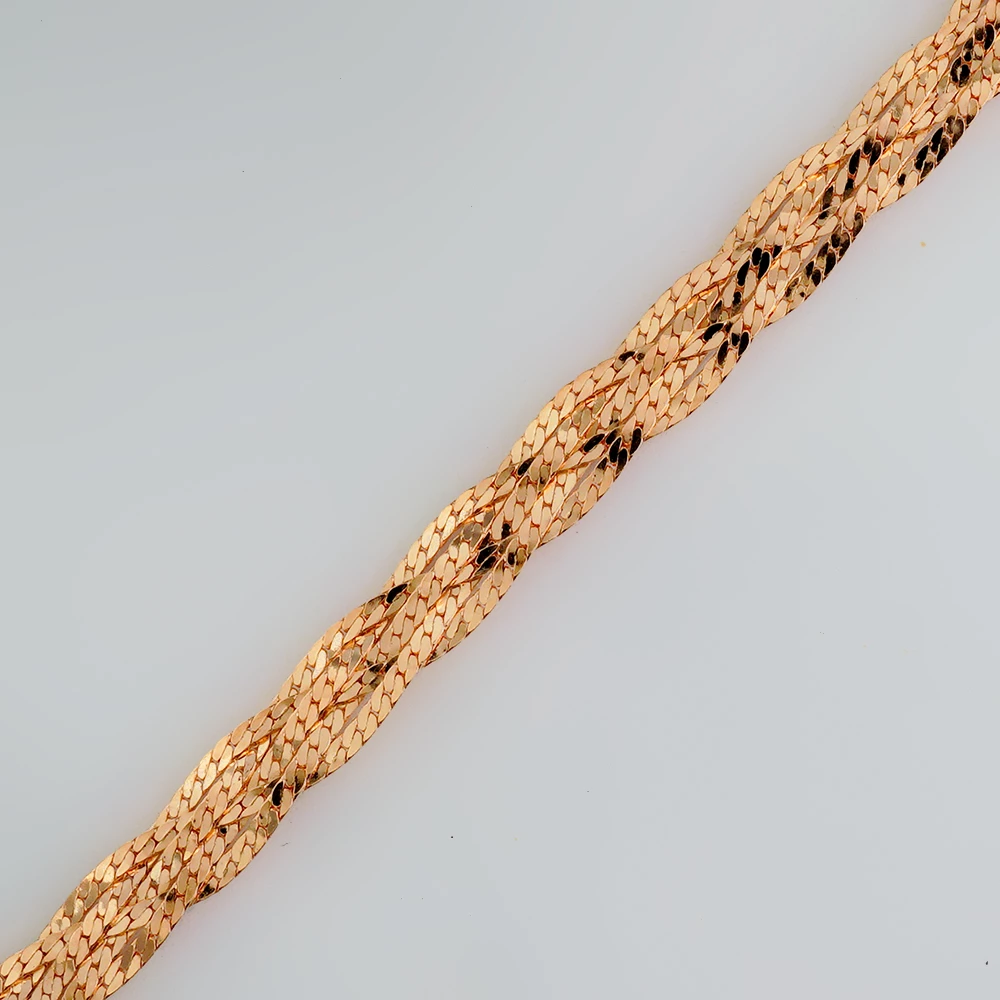 Браслет из красного золота 585 пробы