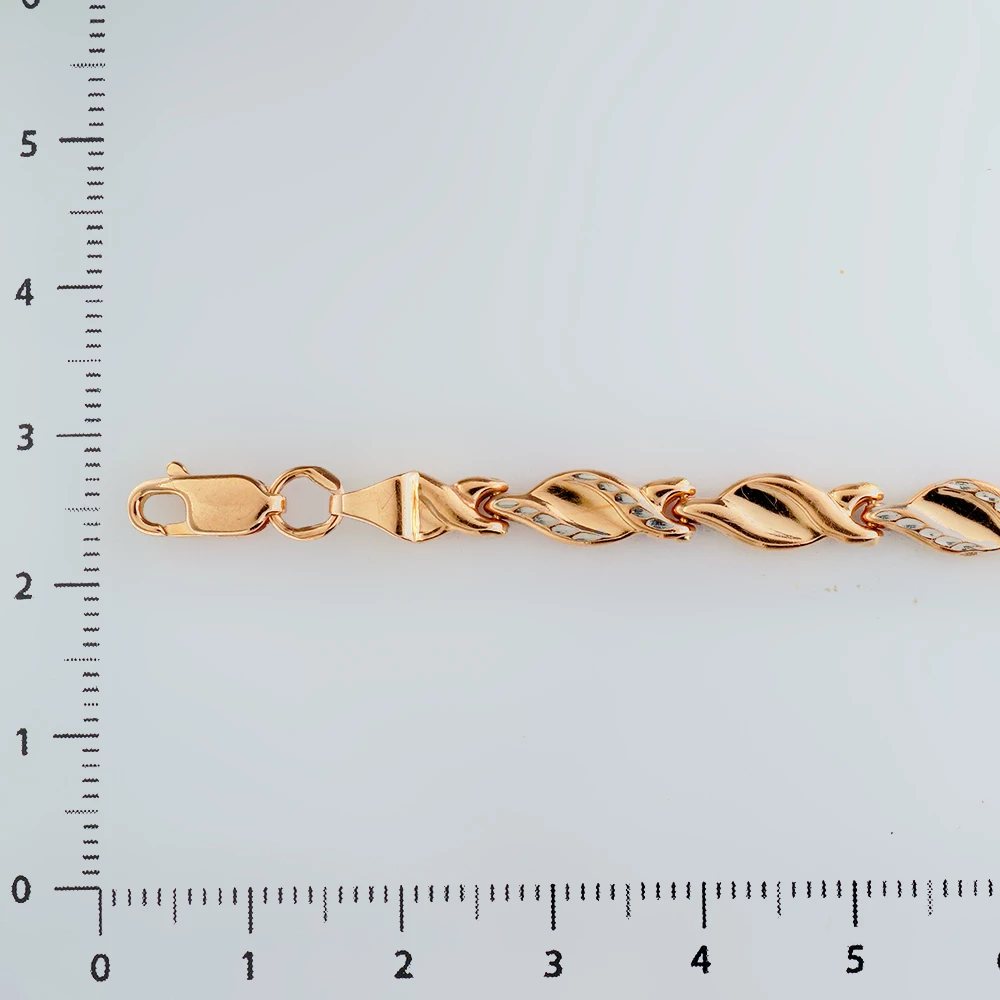 Браслет из красного золота 585 пробы