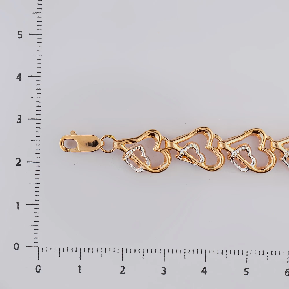 Браслет из красного золота 585 пробы