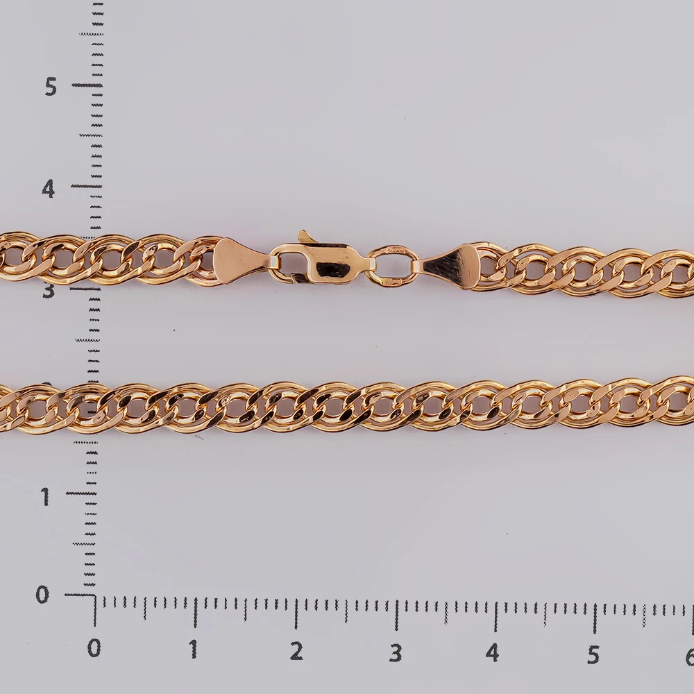 Браслет из красного золота 585 пробы