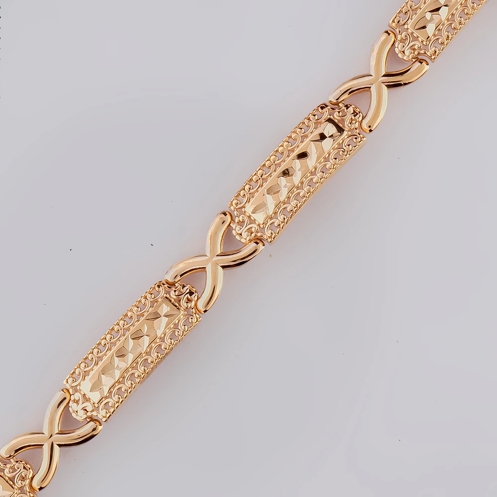 Браслет из красного золота 585 пробы