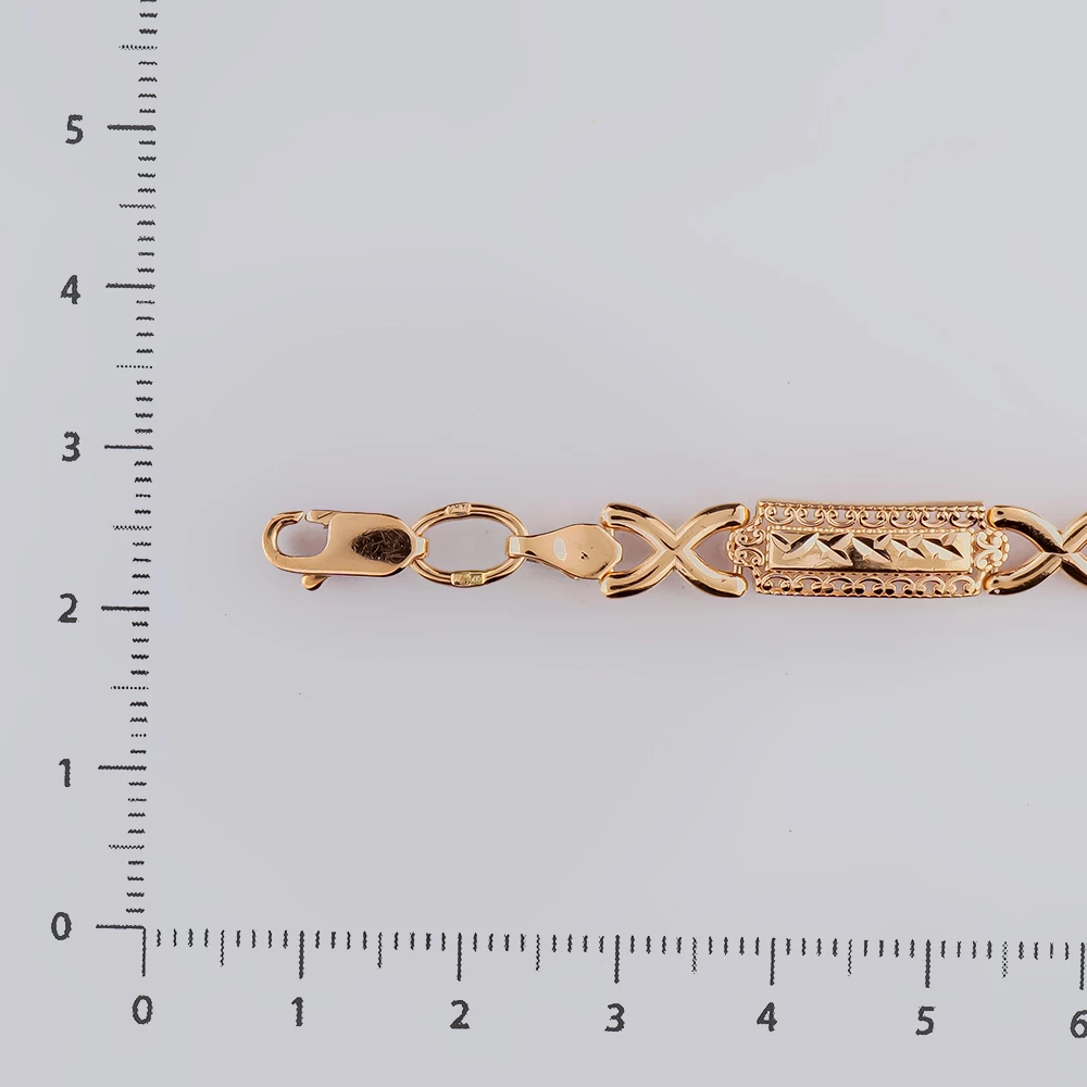 Браслет из красного золота 585 пробы