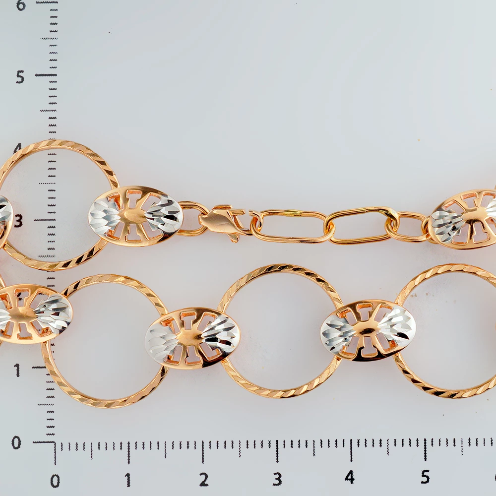 Браслет из красного золота 585 пробы