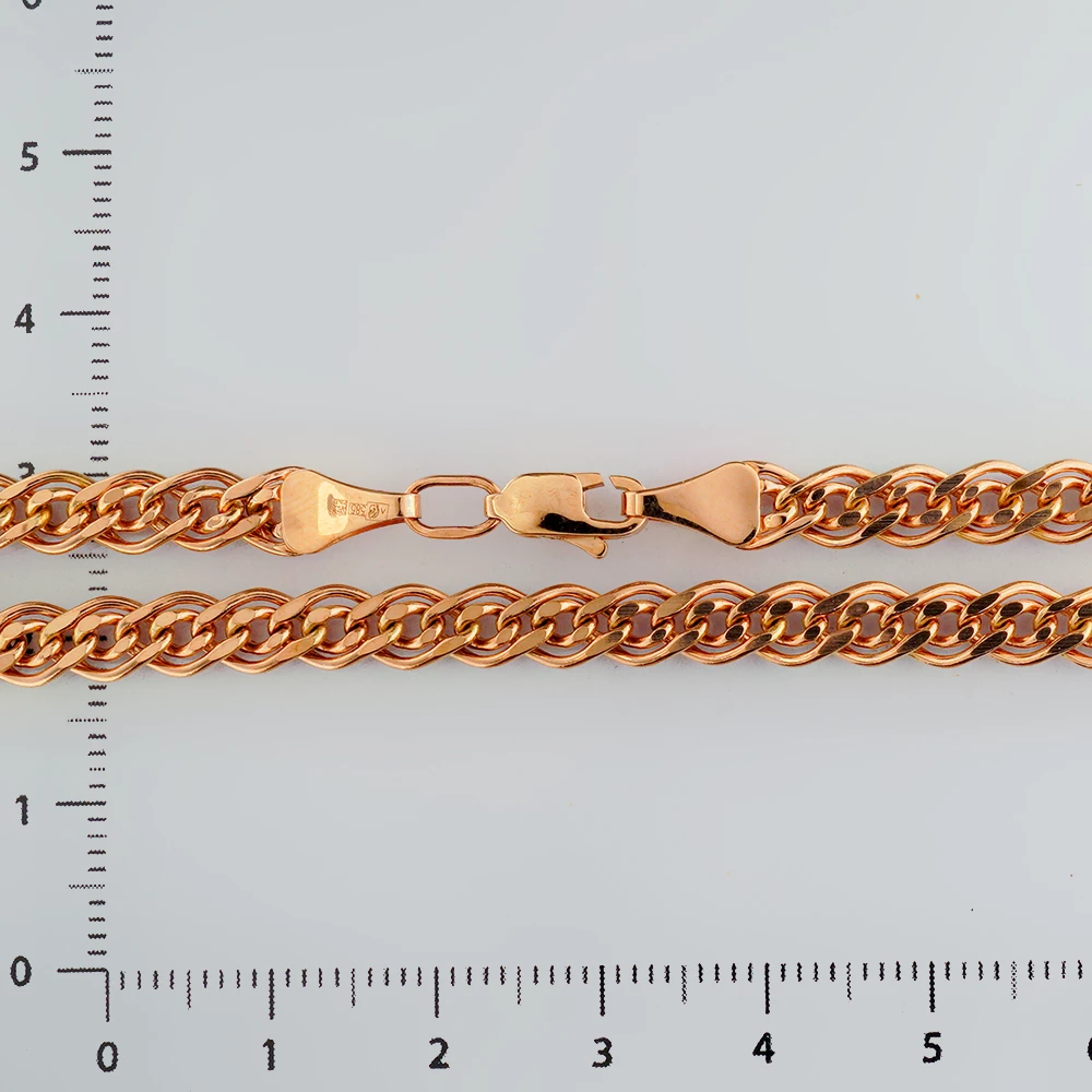 Браслет из красного золота 585 пробы