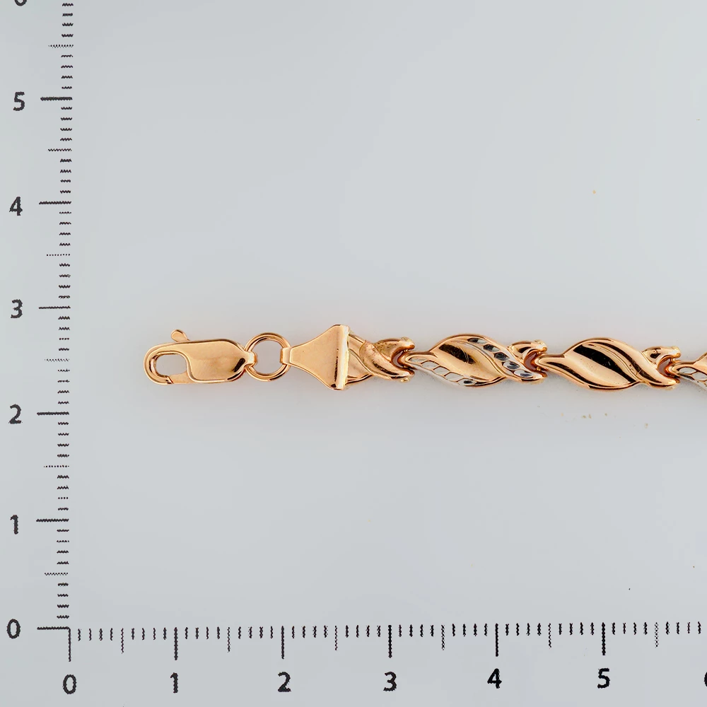 Браслет из красного золота 585 пробы