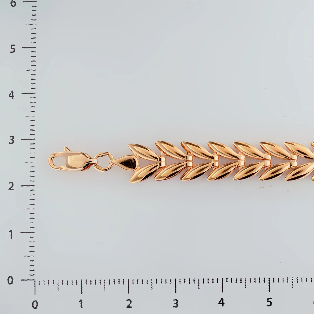 Браслет из красного золота 585 пробы