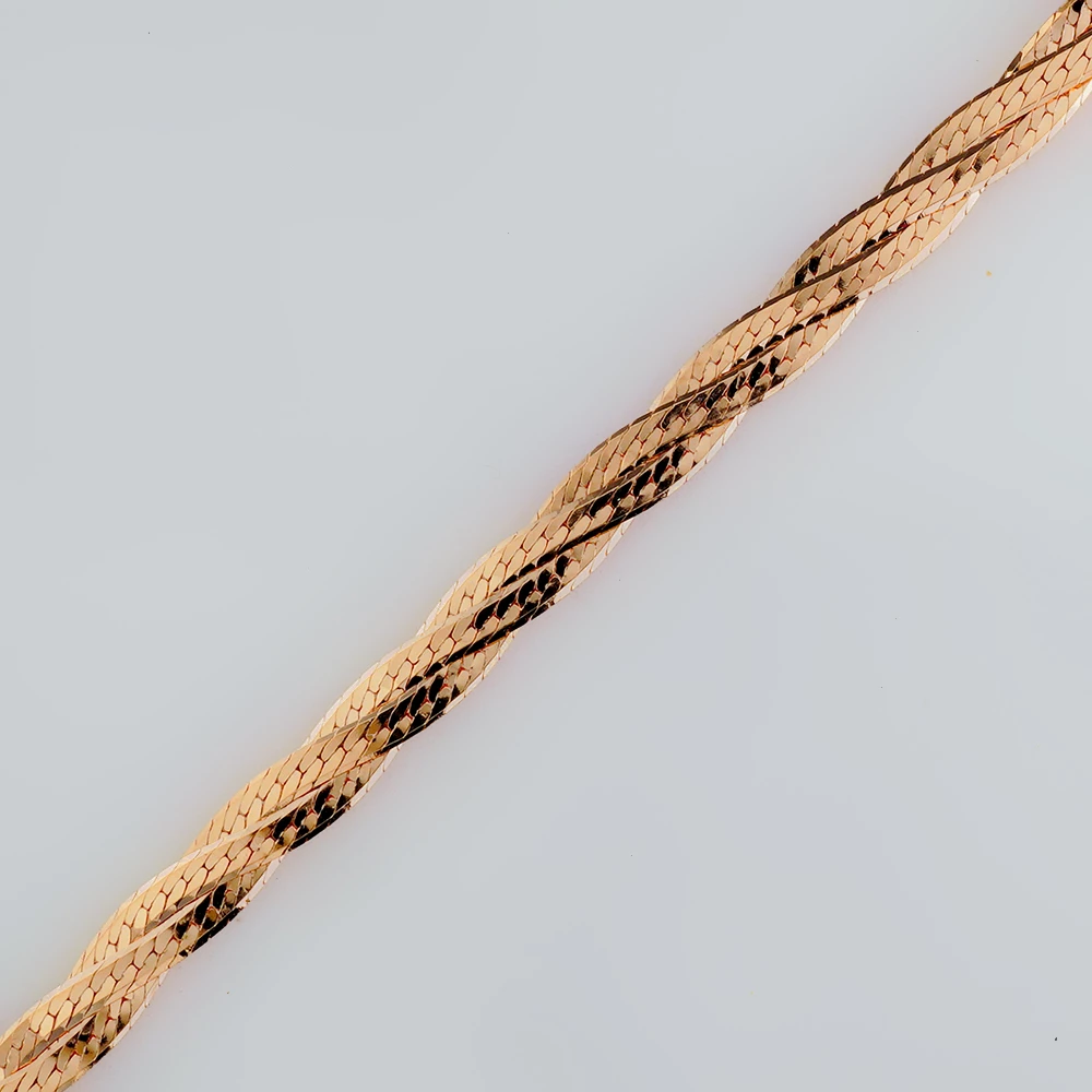 Браслет из красного золота 585 пробы