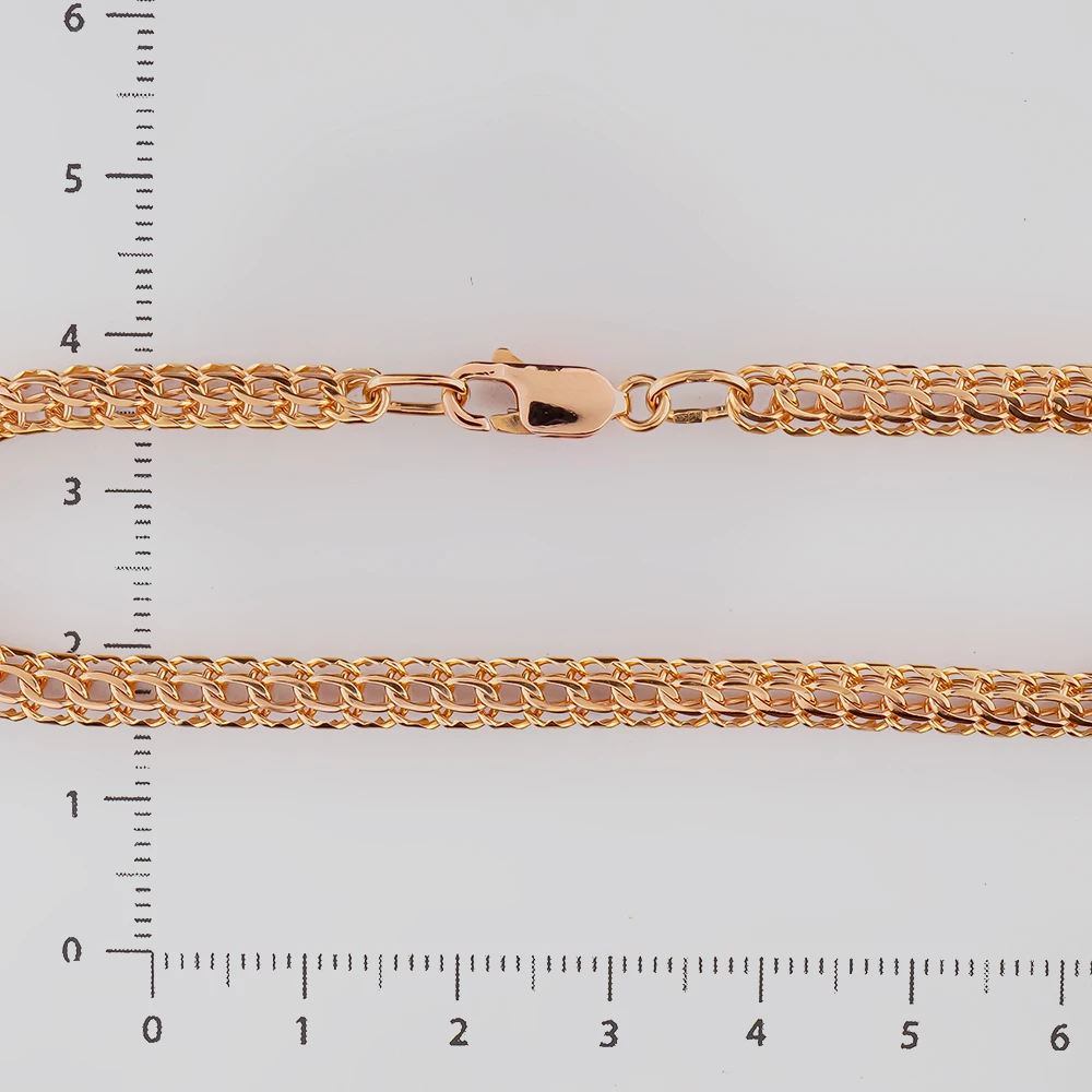 Браслет из красного золота 585 пробы