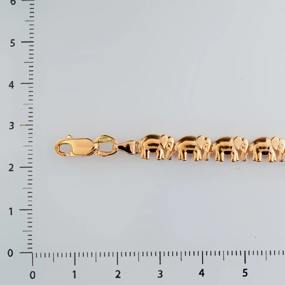 Браслет из красного золота 585 пробы