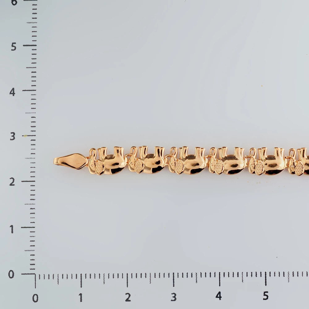 Браслет из красного золота 585 пробы