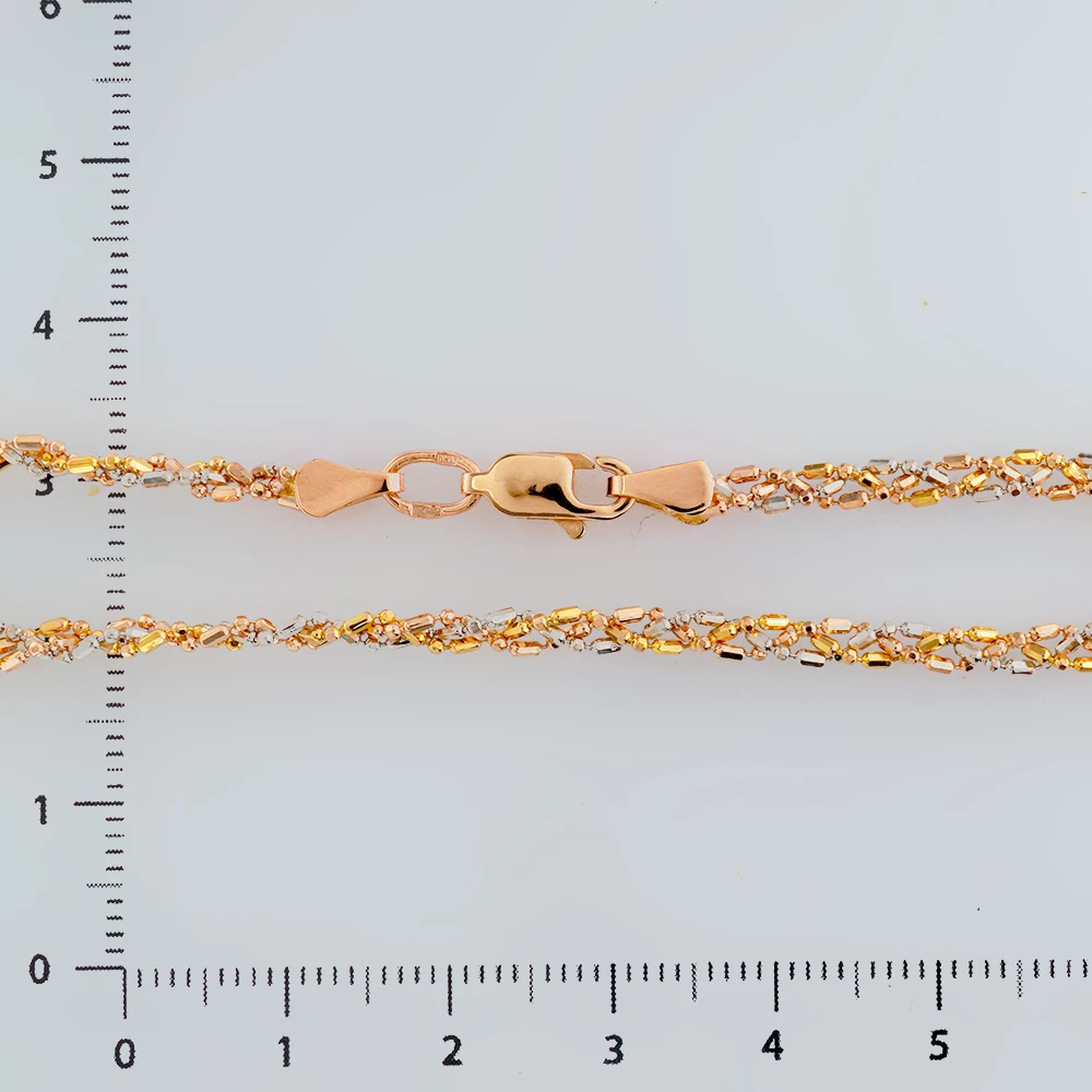 Браслет из красного золота 585 пробы