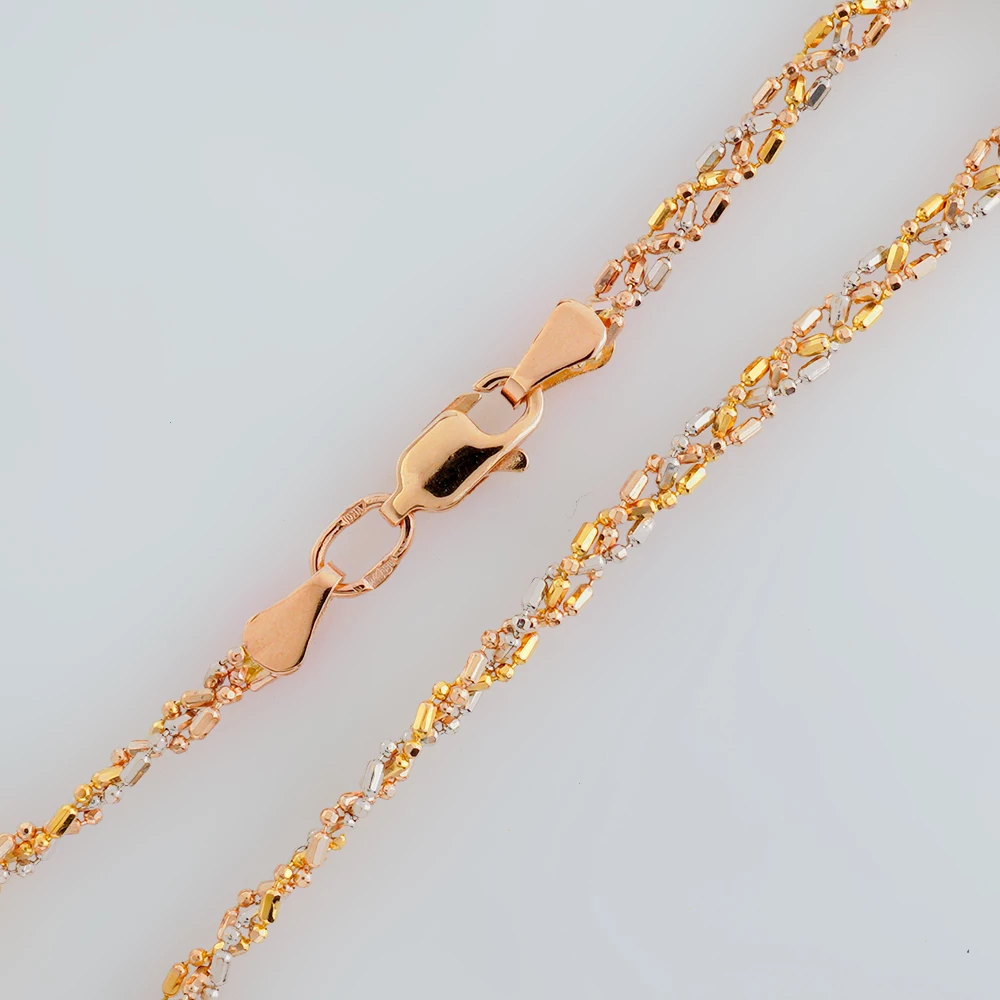 Браслет из красного золота 585 пробы