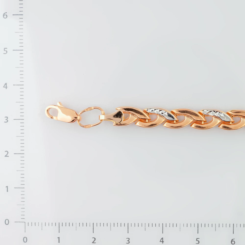 Браслет из красного золота 585 пробы