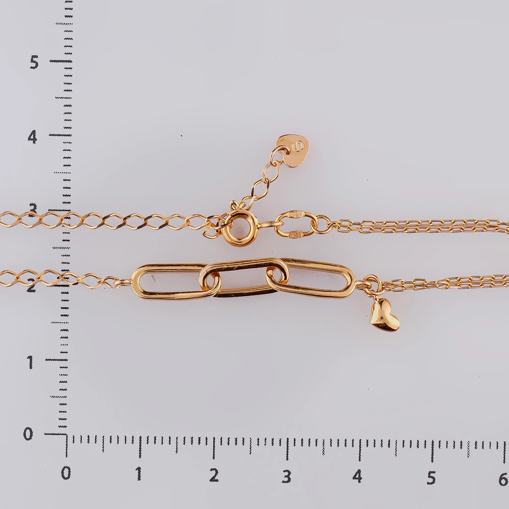 Браслет из красного золота 585 пробы