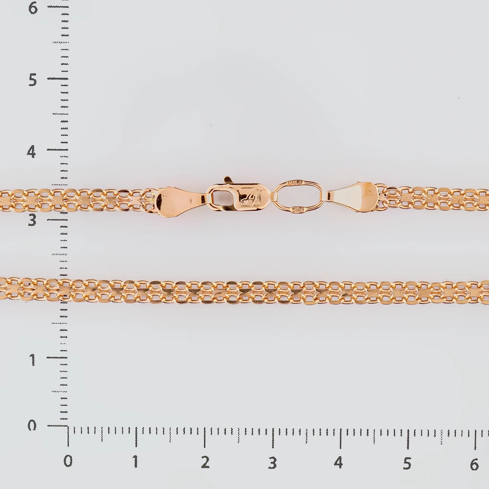 Браслет из красного золота 585 пробы