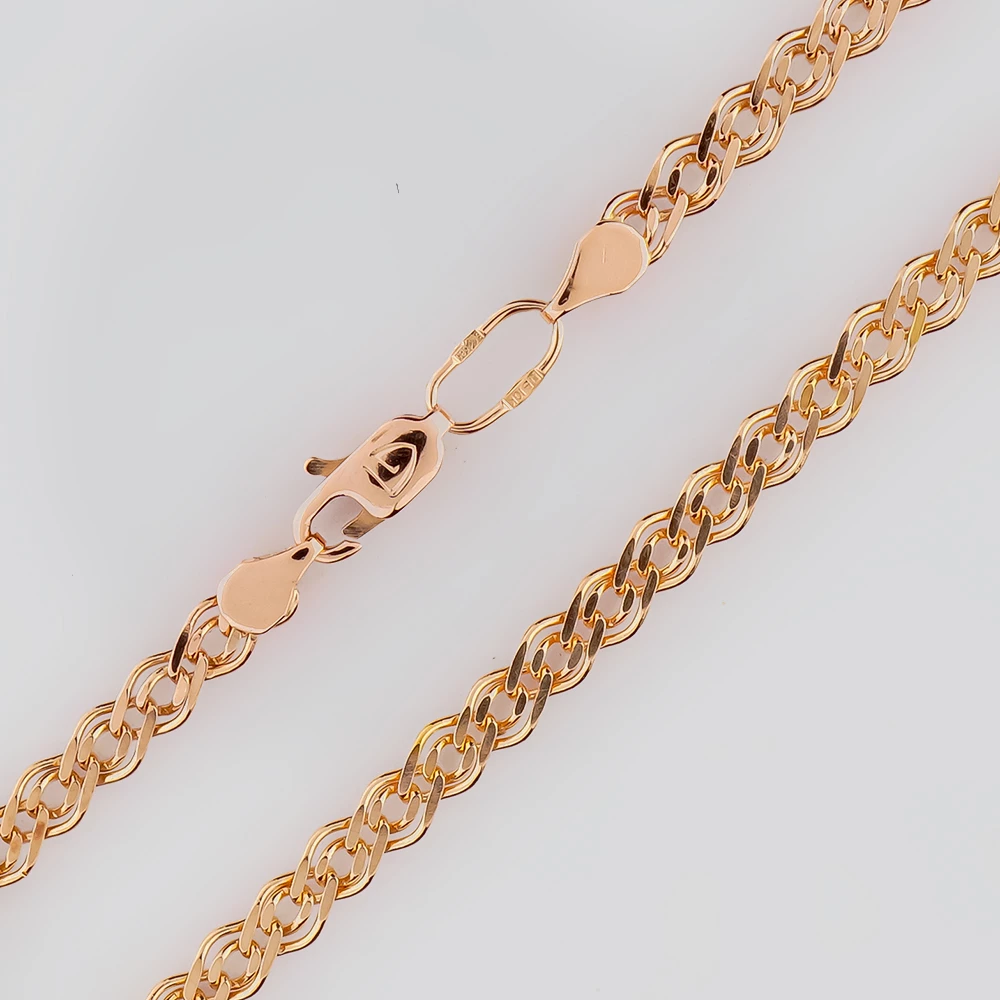 Браслет из красного золота 585 пробы