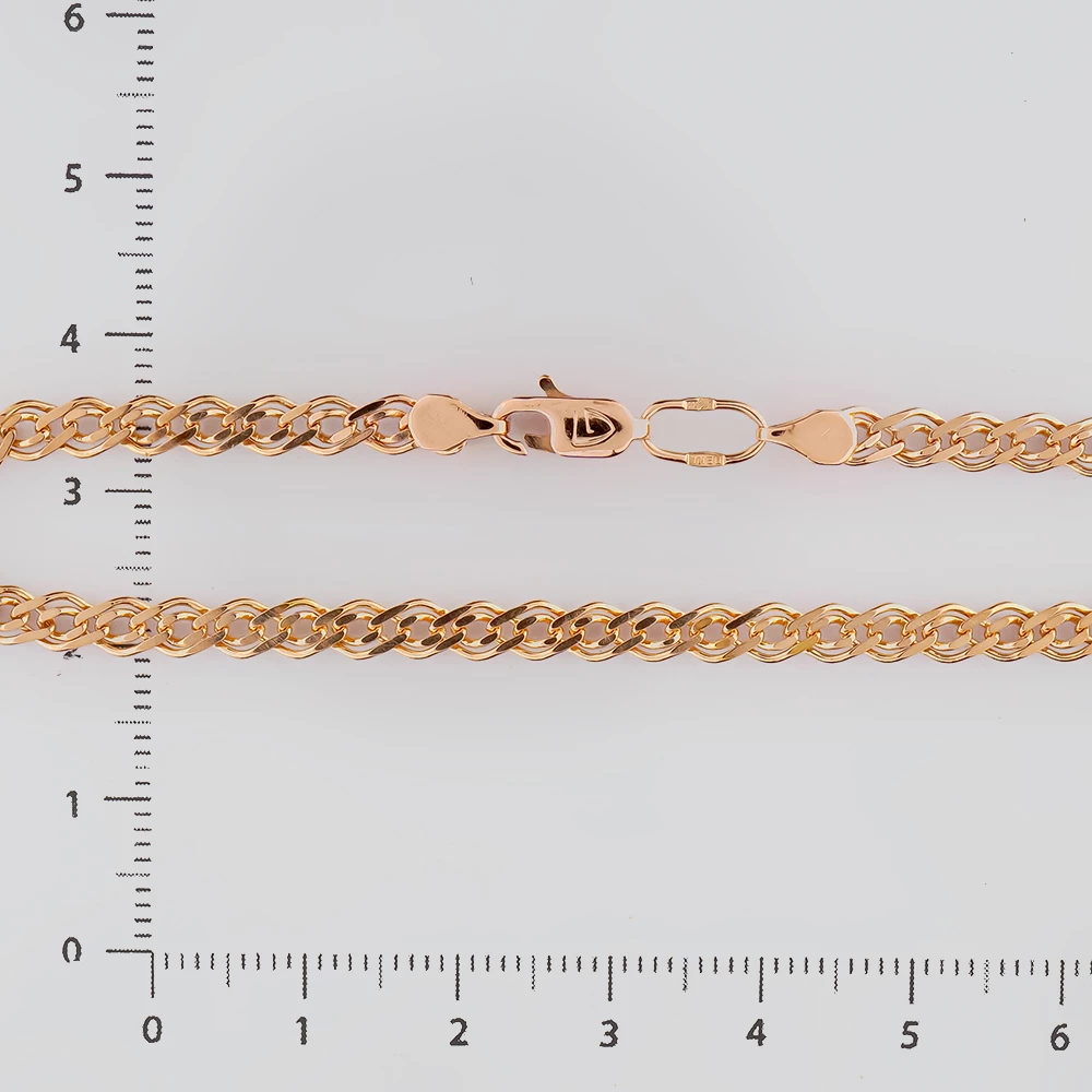 Браслет из красного золота 585 пробы