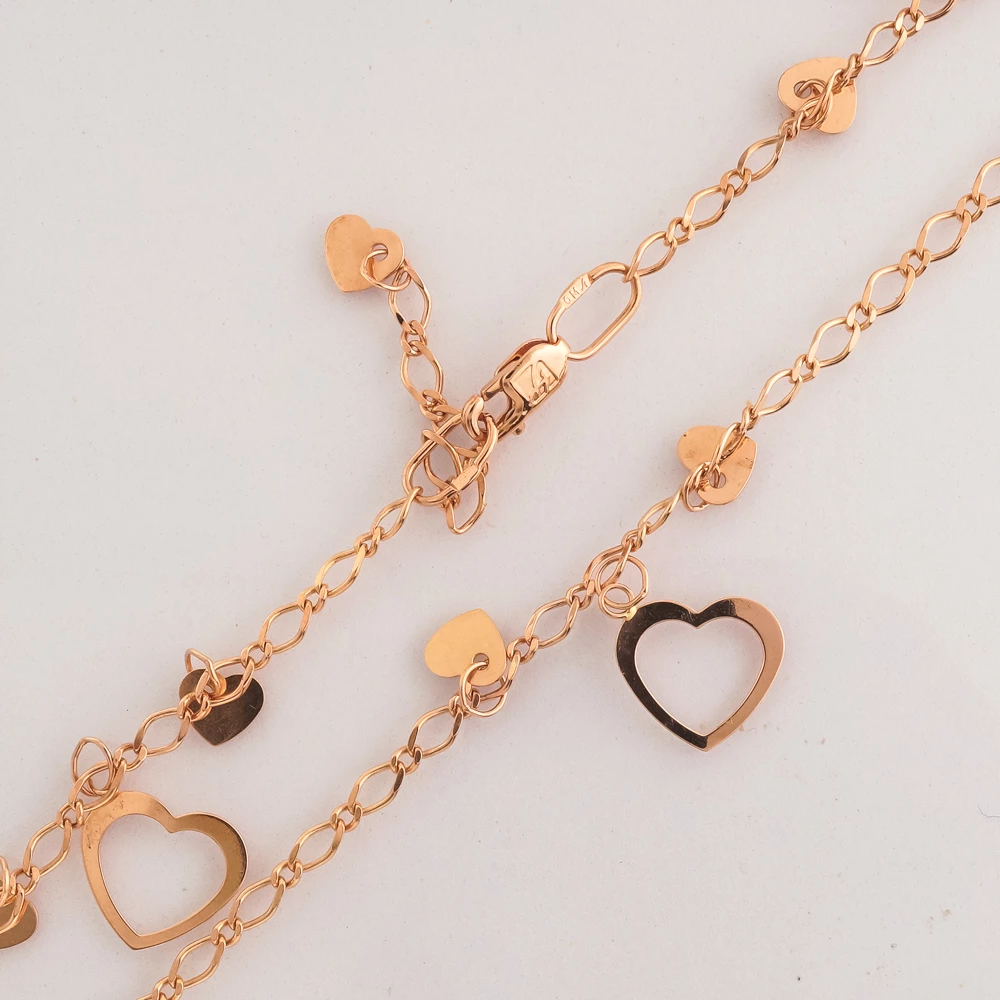 Браслет из красного золота 585 пробы