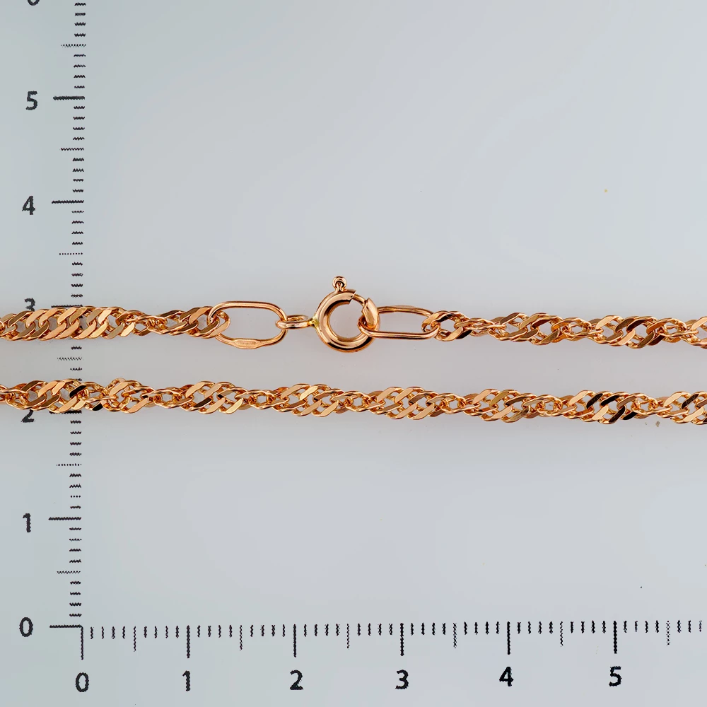 Браслет из красного золота 585 пробы