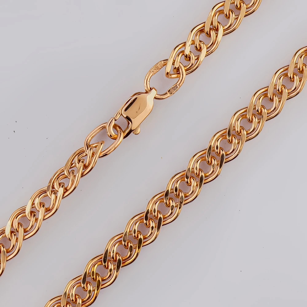 Браслет из красного золота 585 пробы