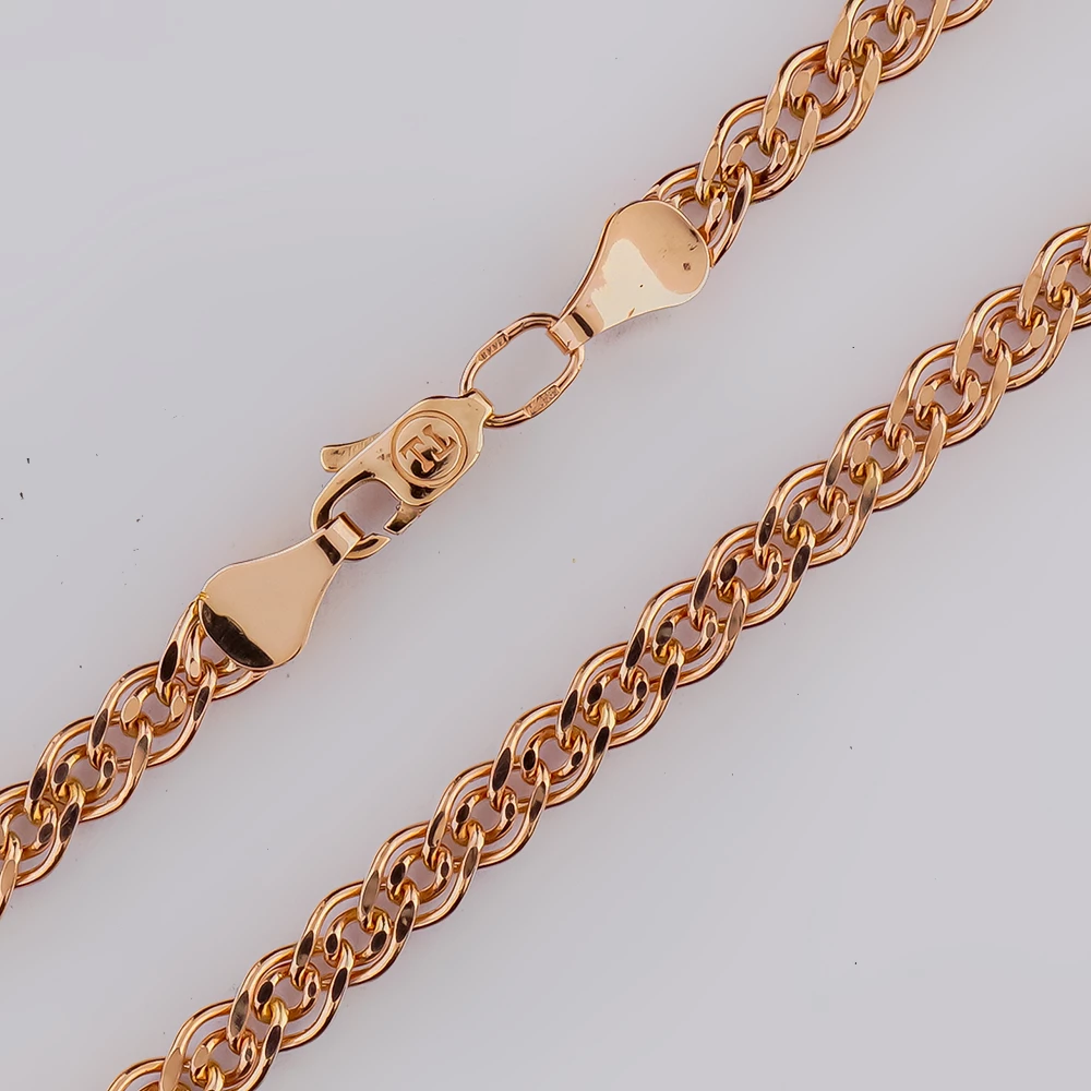 Браслет из красного золота 585 пробы