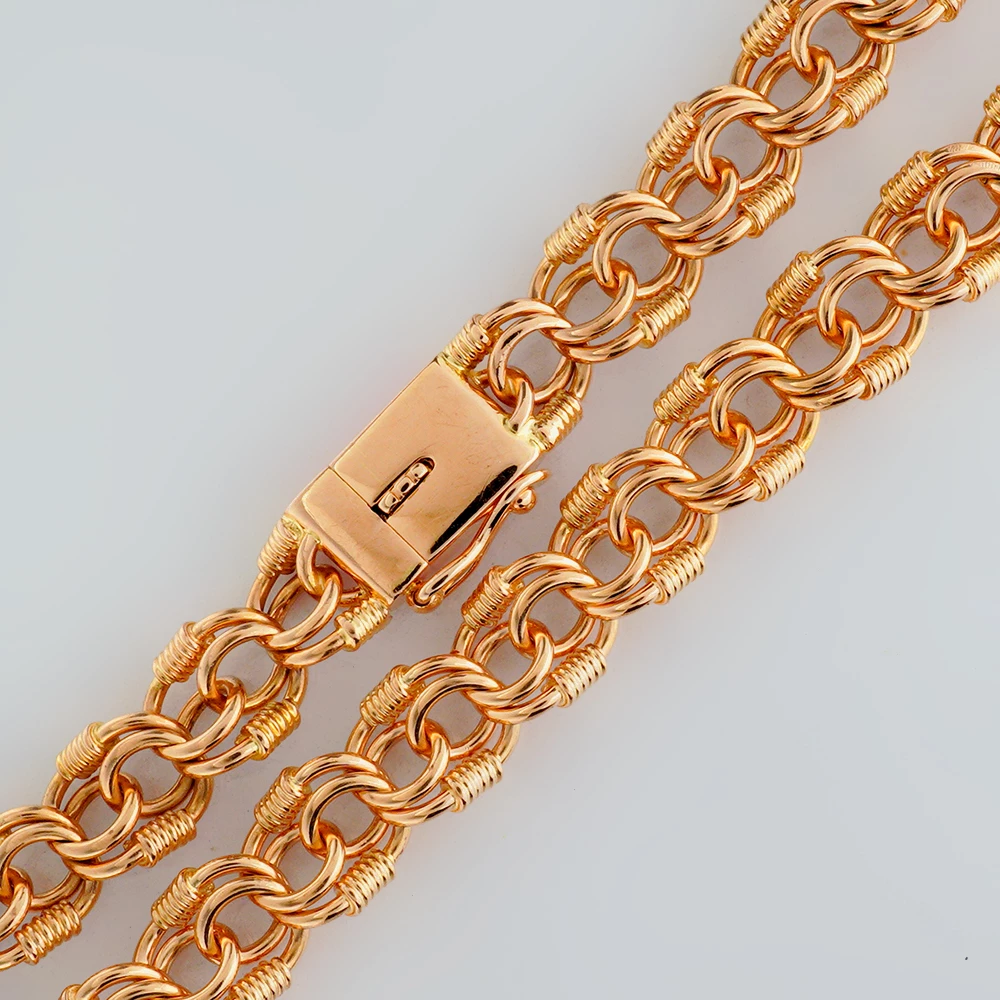 Браслет из красного золота 585 пробы