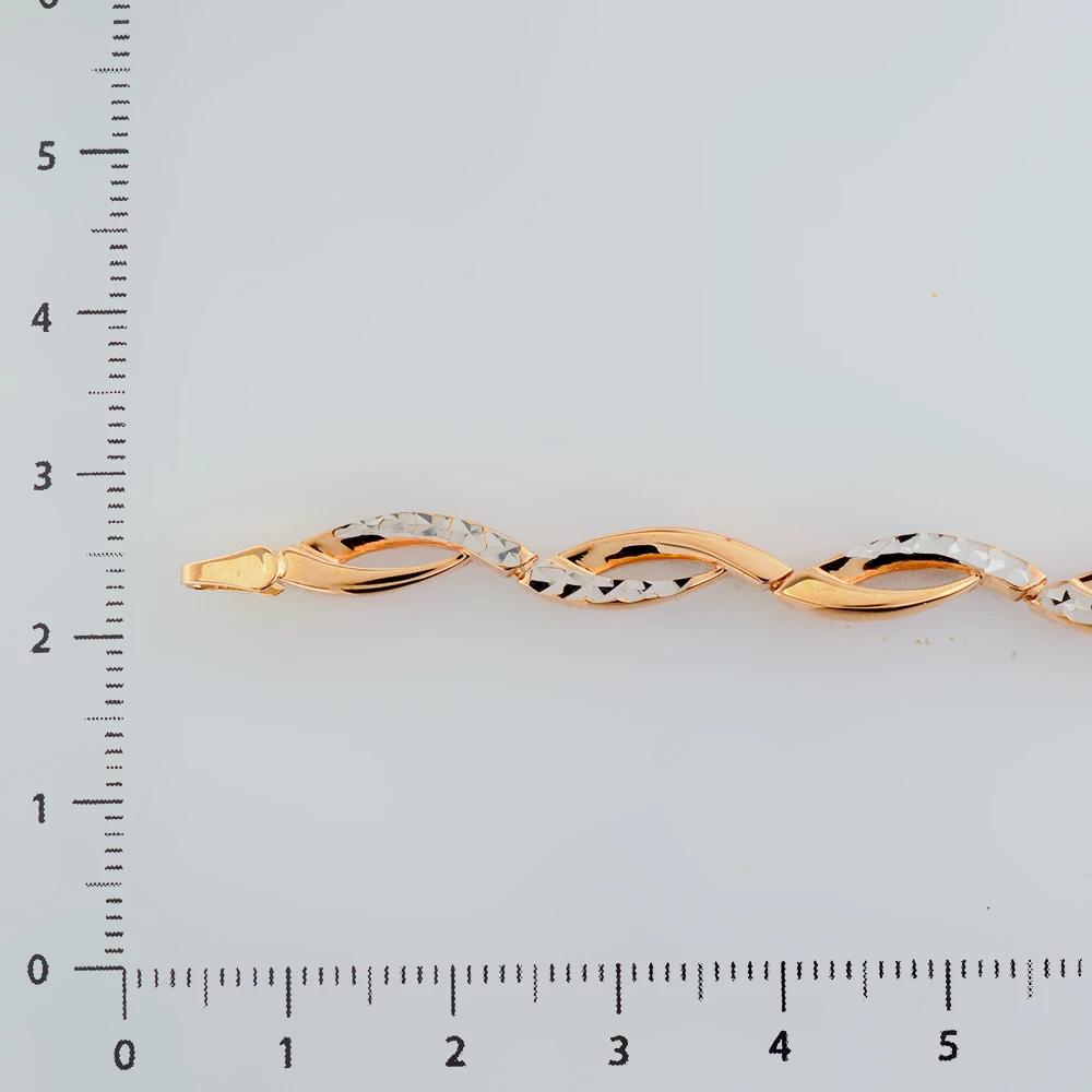 Браслет из красного золота 585 пробы