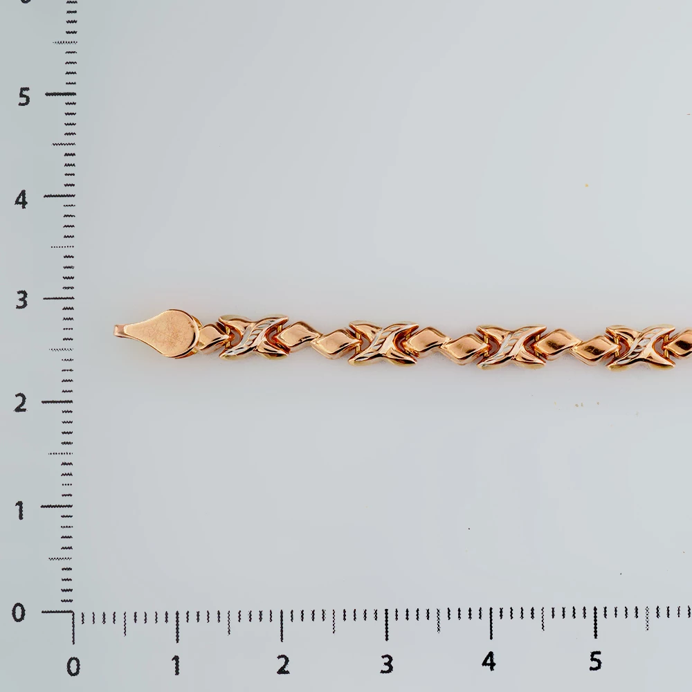 Браслет из красного золота 585 пробы
