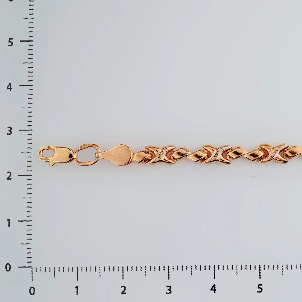 Браслет из красного золота 585 пробы