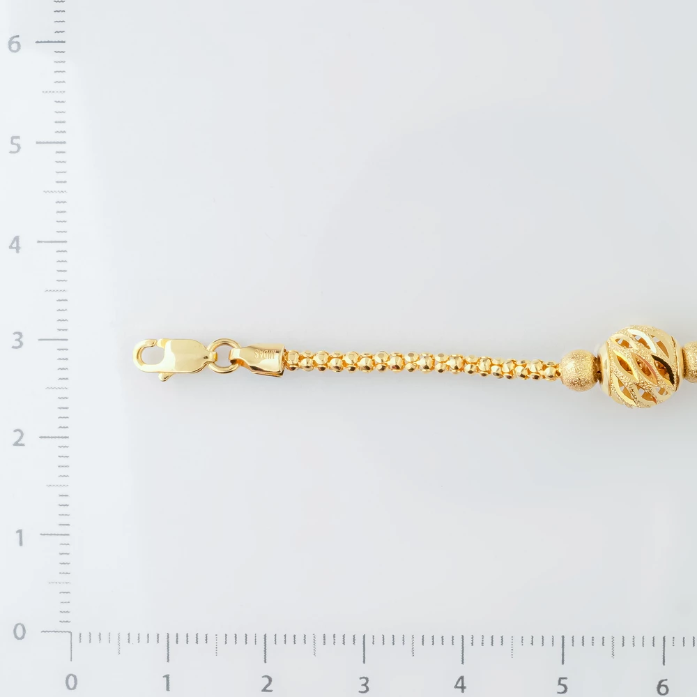 Браслет из желтого золота 585 пробы