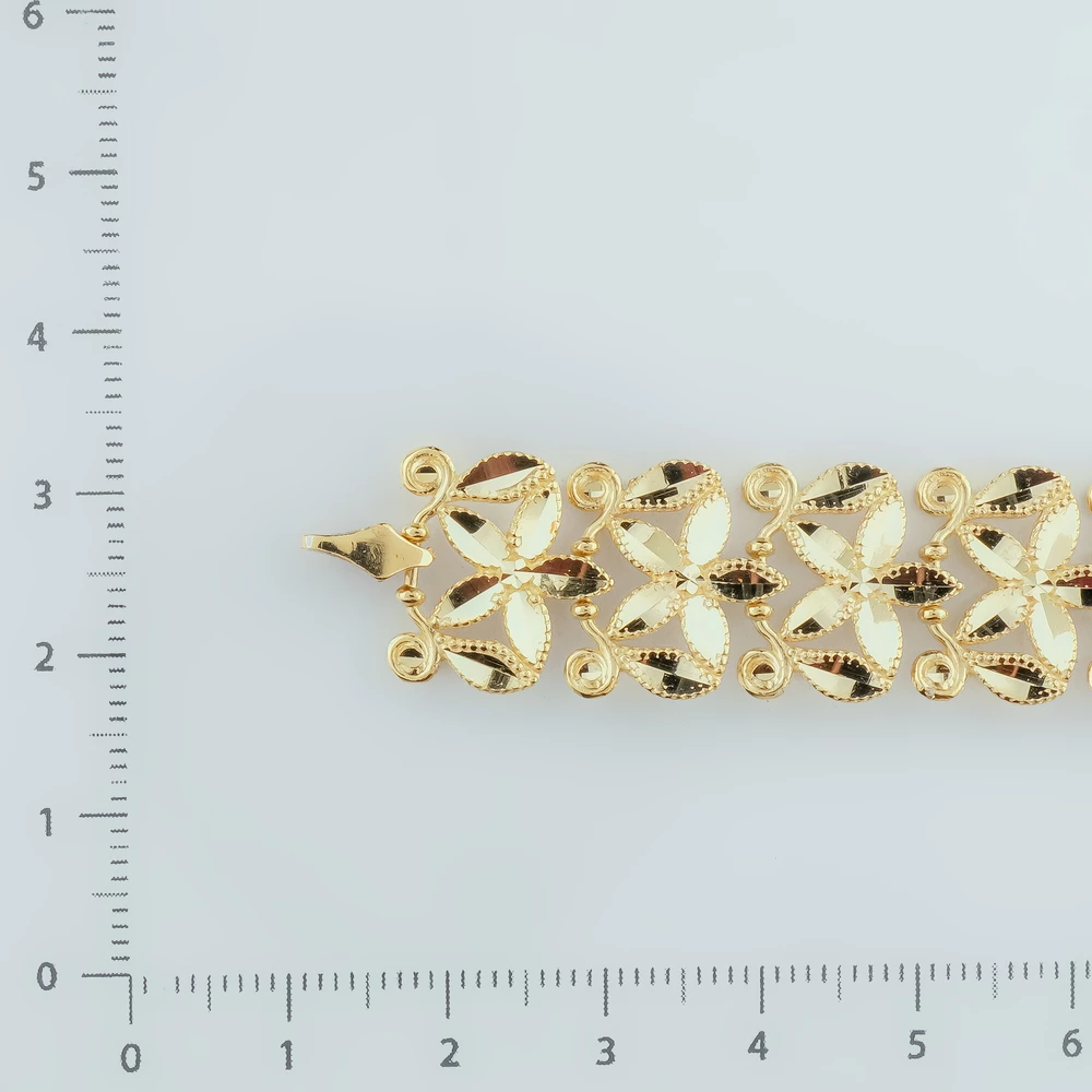 Браслет из желтого золота 585 пробы